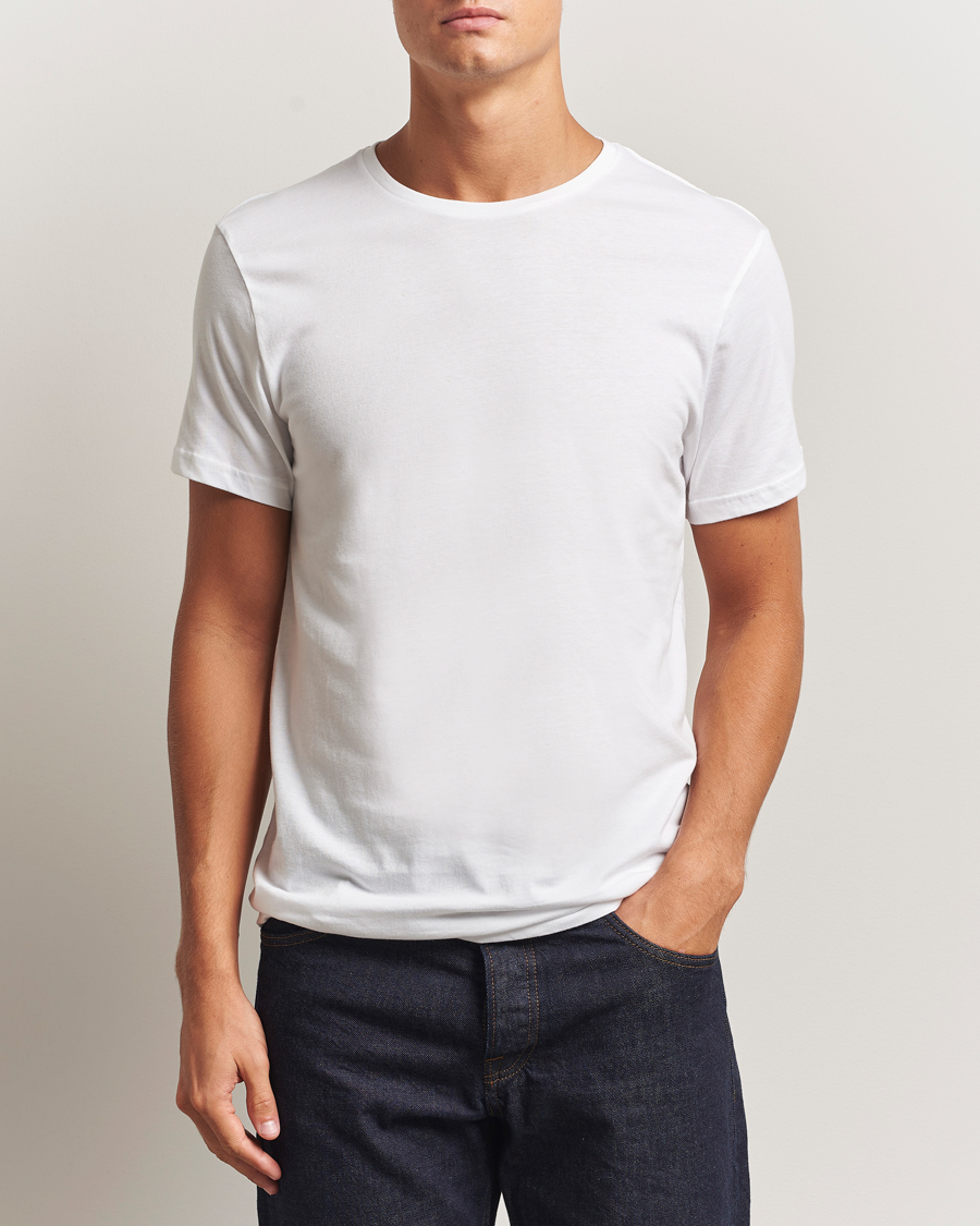 Men | T-Shirts | Bread & Boxers | 2-Pack Lightweight Cotton T-Shirt White