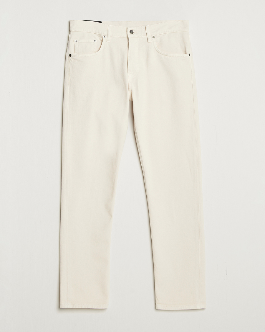 Men | Trousers | Dondup | Icon Bullstretch 5-Pocket Pants Ecru