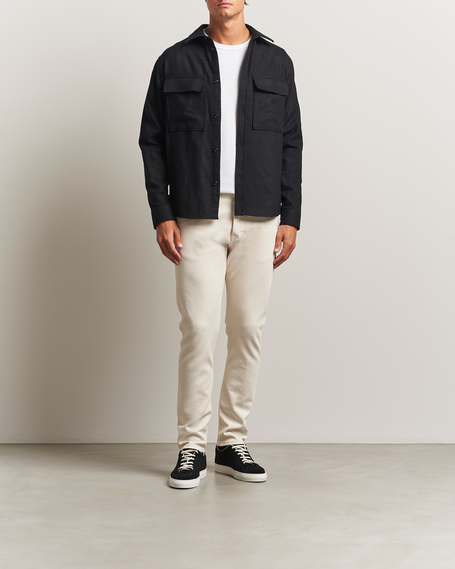 Men | Trousers | Dondup | Icon Bullstretch 5-Pocket Pants Ecru