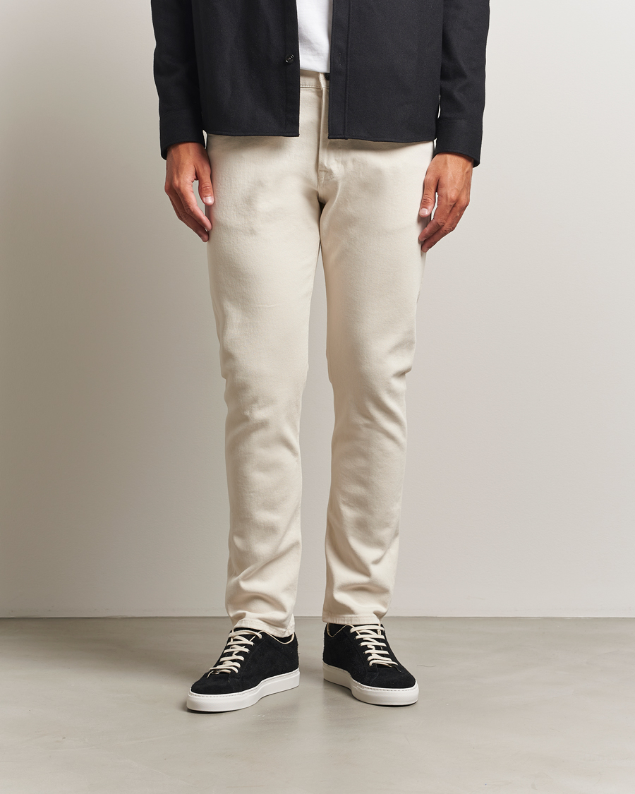 Men | Trousers | Dondup | Icon Bullstretch 5-Pocket Pants Ecru