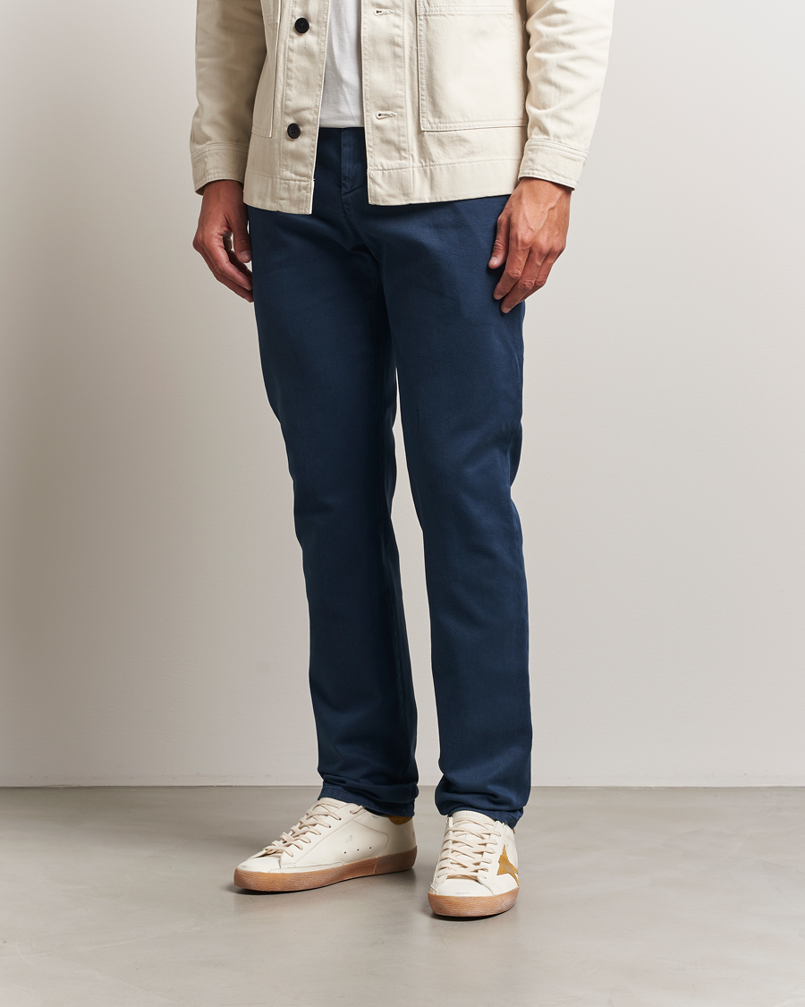 Men | Trousers | Dondup | Spiritisimo Pleated Chinos Navy