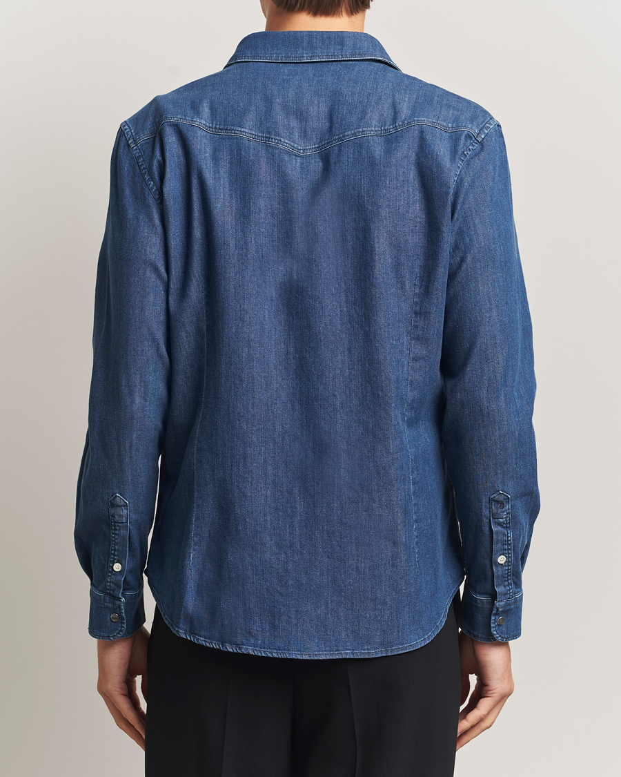 Men | Shirts | Dondup | Pocket Denim Shirt Medium Blue