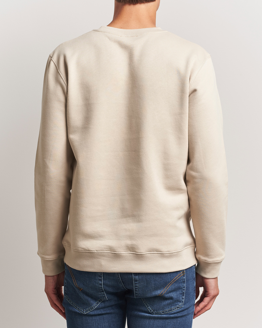 Men | Sweaters & Knitwear | Dondup | Logo Crew Neck Sweatshirt Ecru