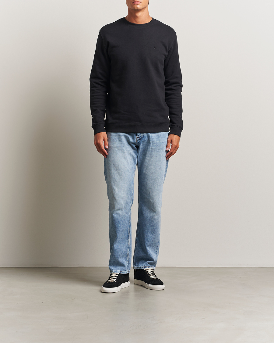 Men | Sweaters & Knitwear | Dondup | Logo Crew Neck Sweatshirt Black