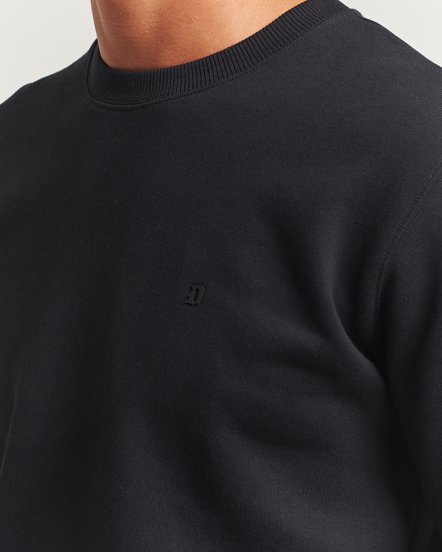 Men | Sweaters & Knitwear | Dondup | Logo Crew Neck Sweatshirt Black