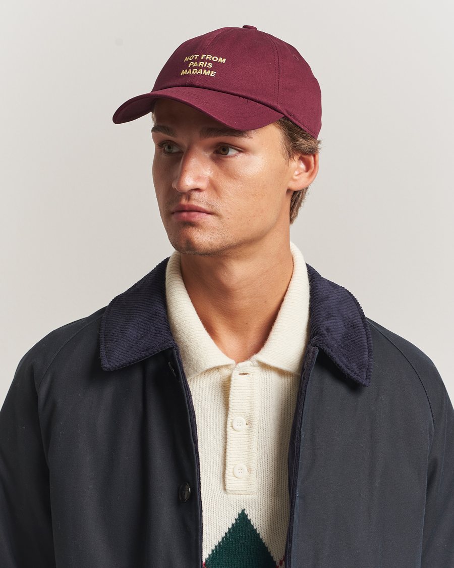 Men | Hats & Caps | Drôle de Monsieur | Slogan Baseball Cap Wine