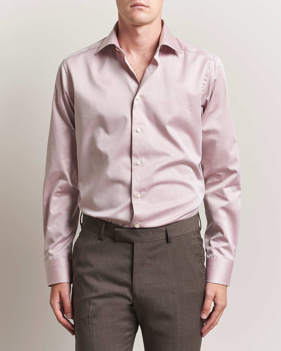 Men | Shirts | Eton | Slim Fit Signature Twill Shirt Brown