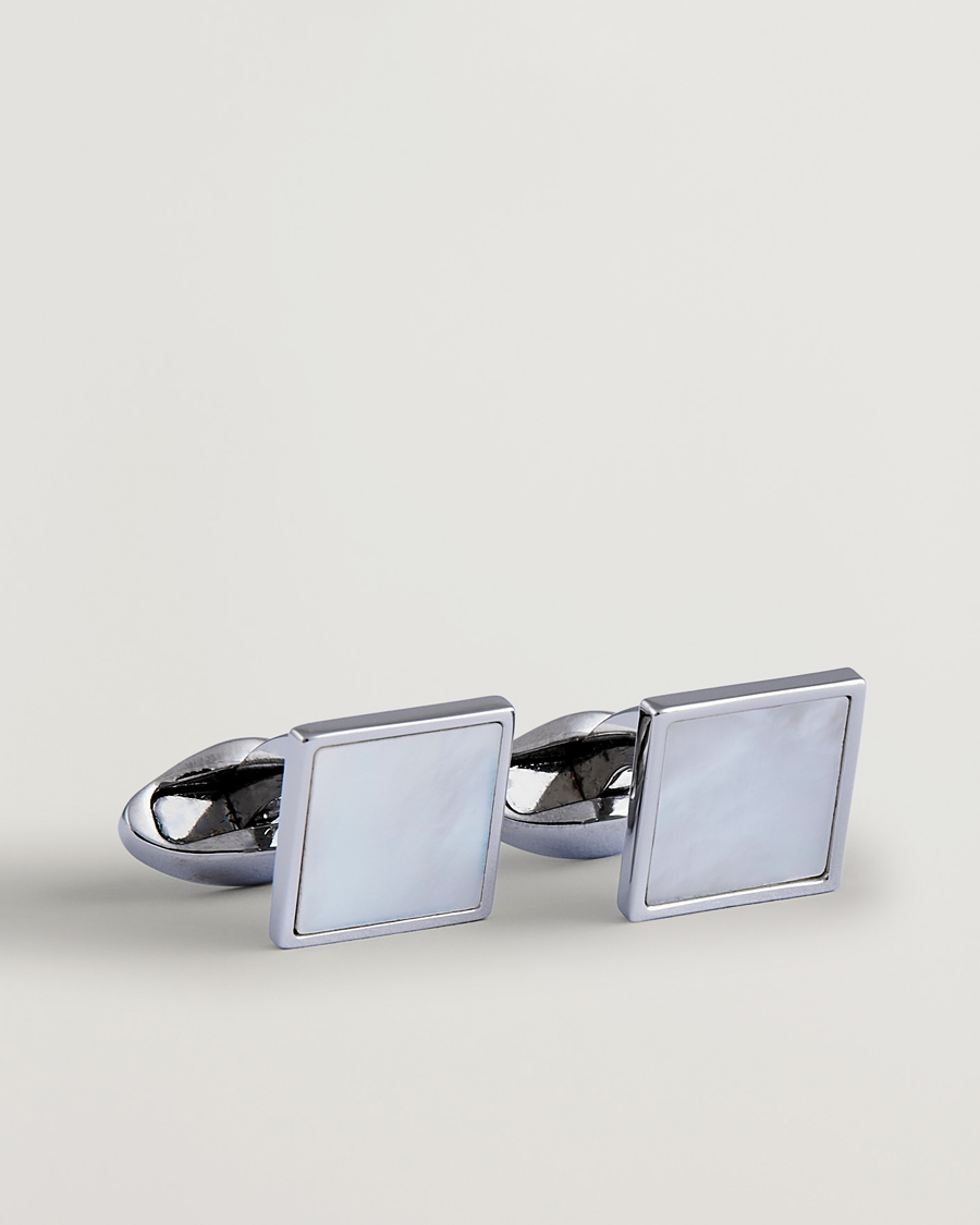 Men | Cufflinks | Eton | Mother of Pearl Cufflink White
