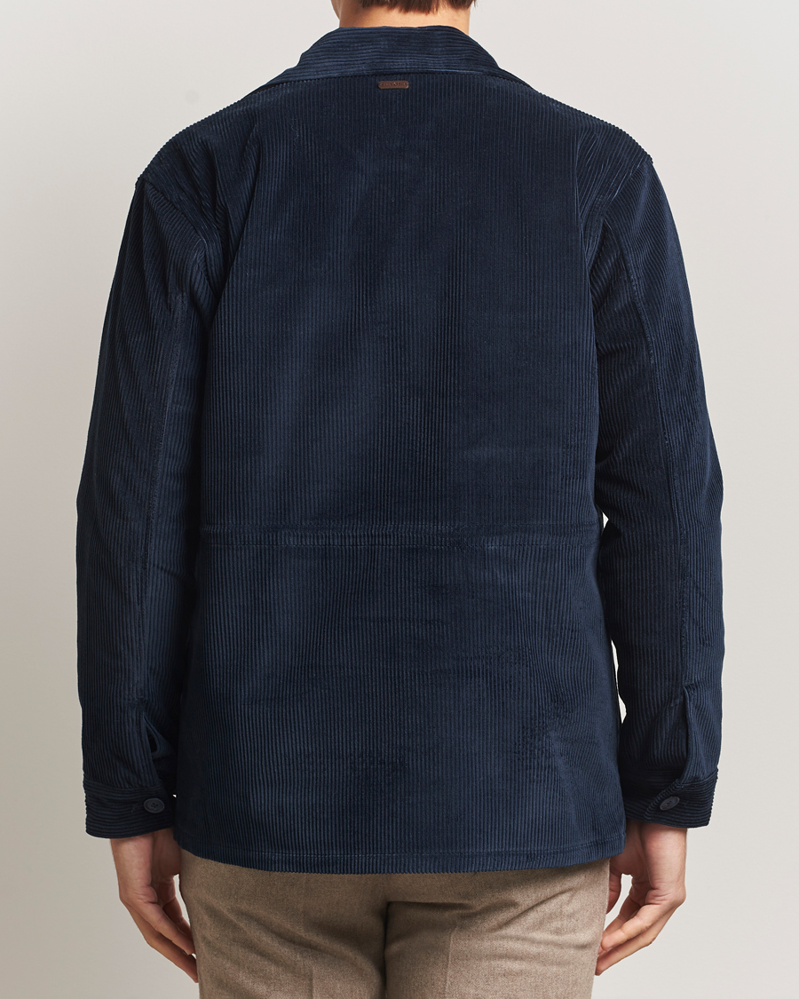 Men | Coats & Jackets | Eton | Corduroy Field Jacket Navy