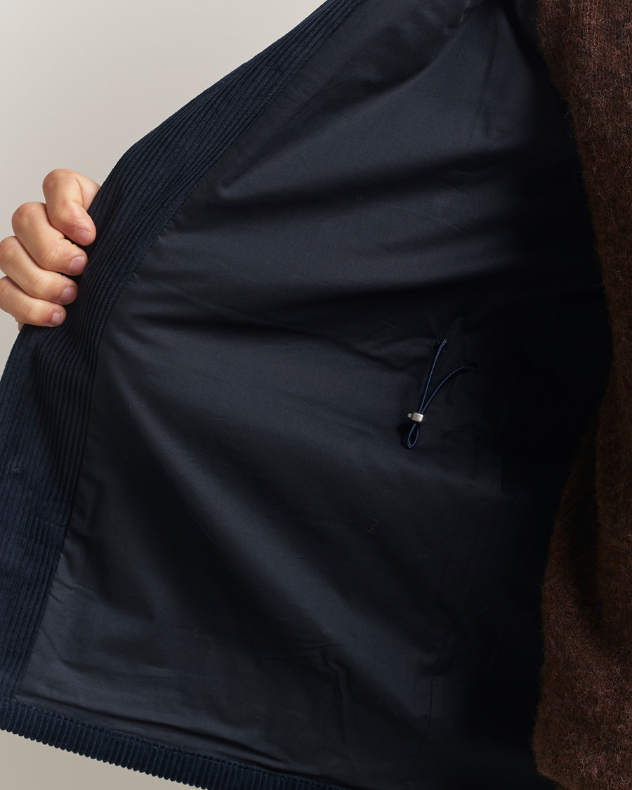 Men | Coats & Jackets | Eton | Corduroy Field Jacket Navy