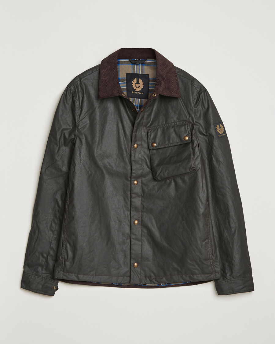 Men | Coats & Jackets | Belstaff | Ground Wax Jacket Faded Olive