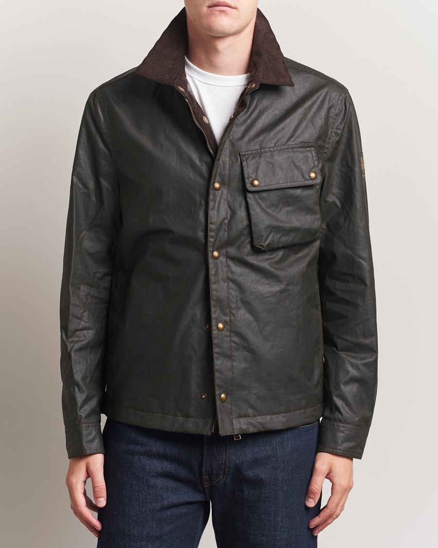Men | Coats & Jackets | Belstaff | Ground Wax Jacket Faded Olive