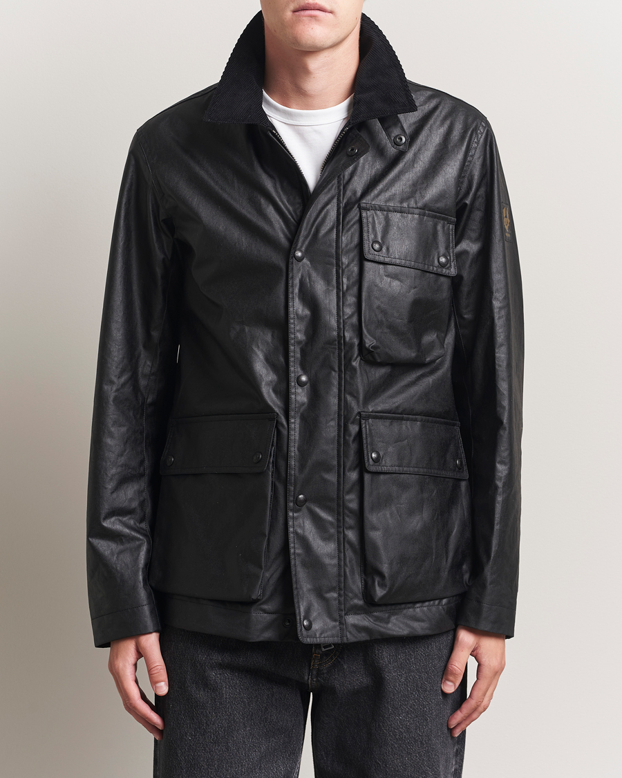 Men | Coats & Jackets | Belstaff | Incline Wax Jacket Black