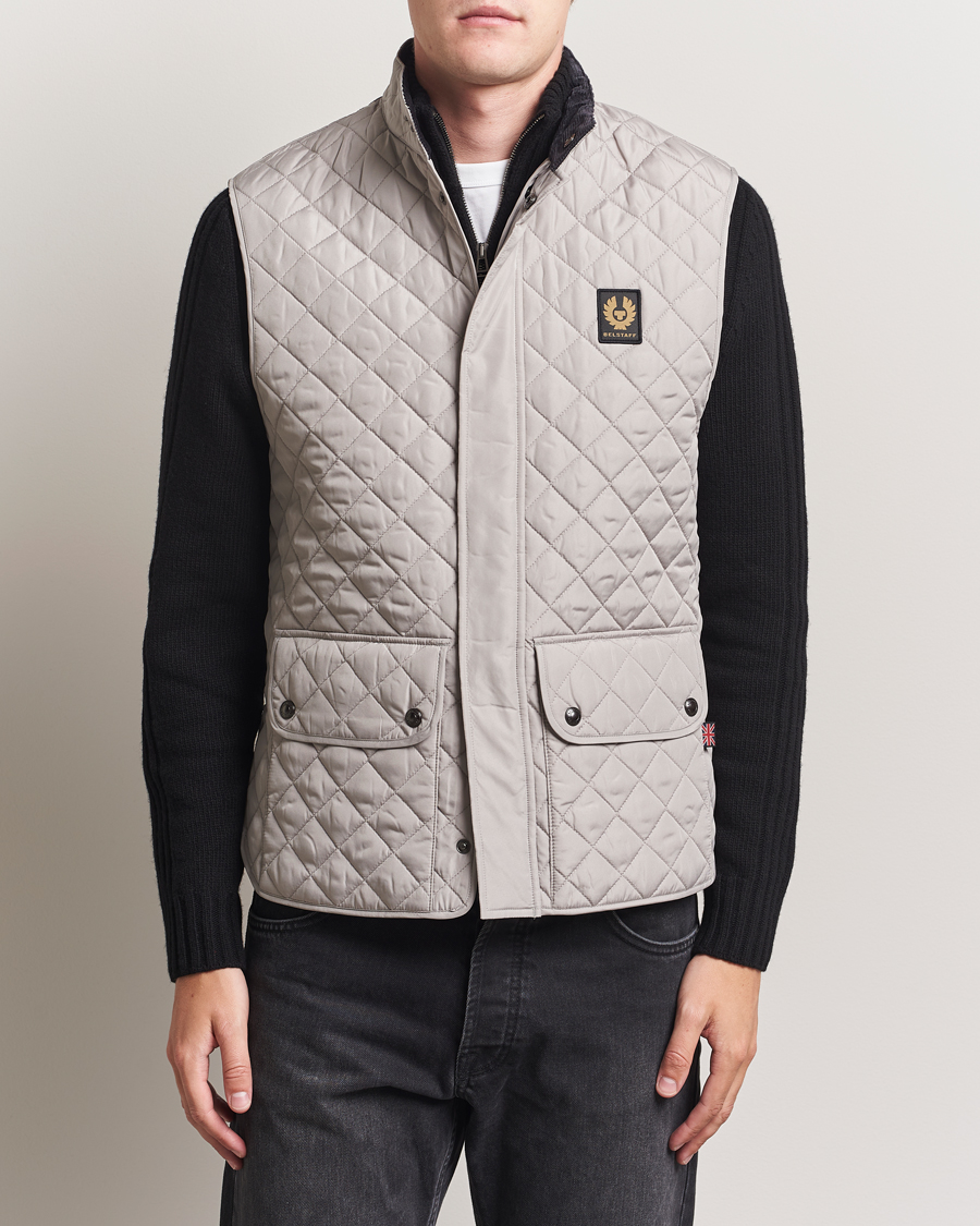 Men | Gilets | Belstaff | Icon Gilet Cement Grey