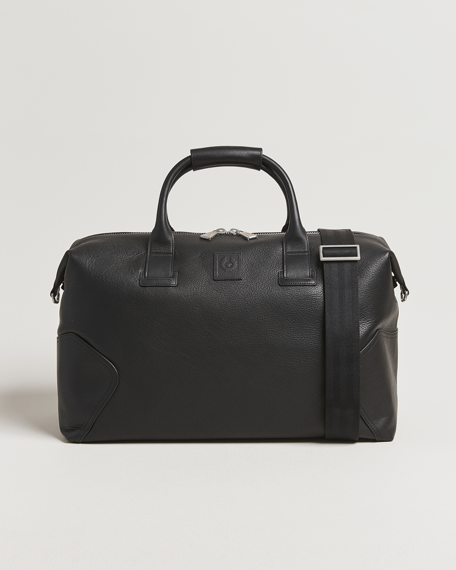 Men | Bags | Belstaff | Ronson Leather Weekender Bag Black