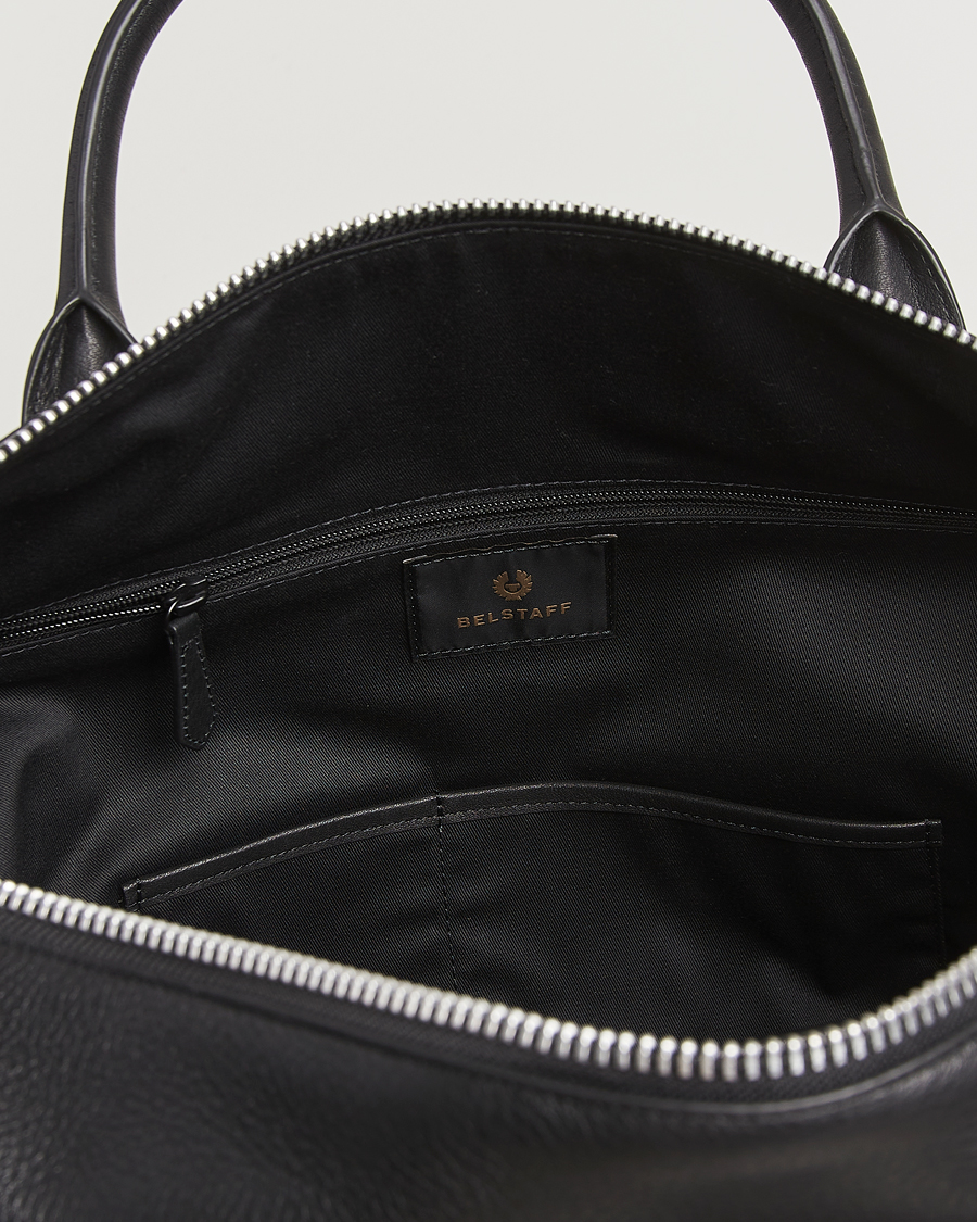 Men | Bags | Belstaff | Ronson Leather Weekender Bag Black