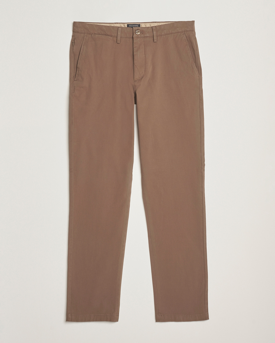 Men | Trousers | Dockers | Cotton Slim Chino Chocolate Chip
