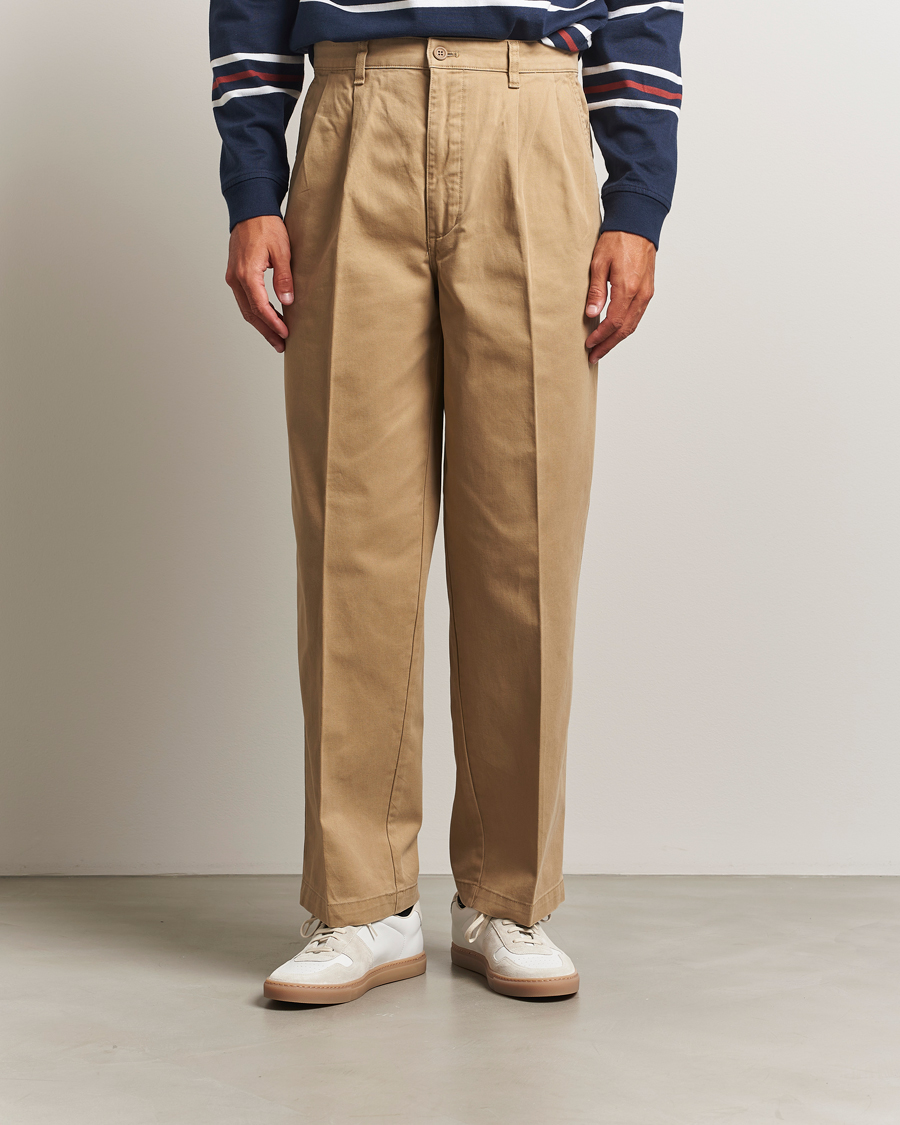 Men | Trousers | Dockers | Original Pleated Chino Loose Harvest Gold