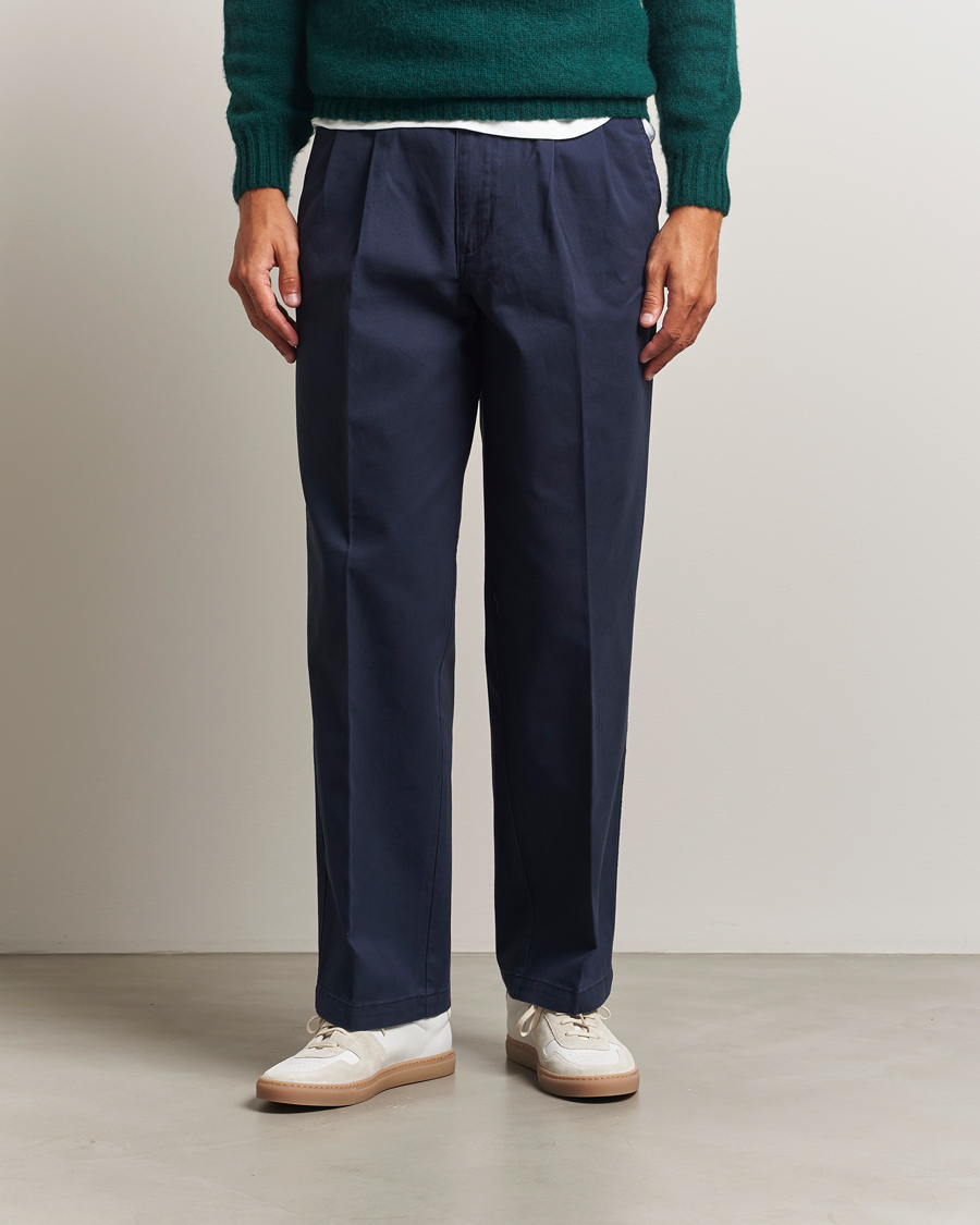 Men | Trousers | Dockers | Original Pleated Chino Loose Navy