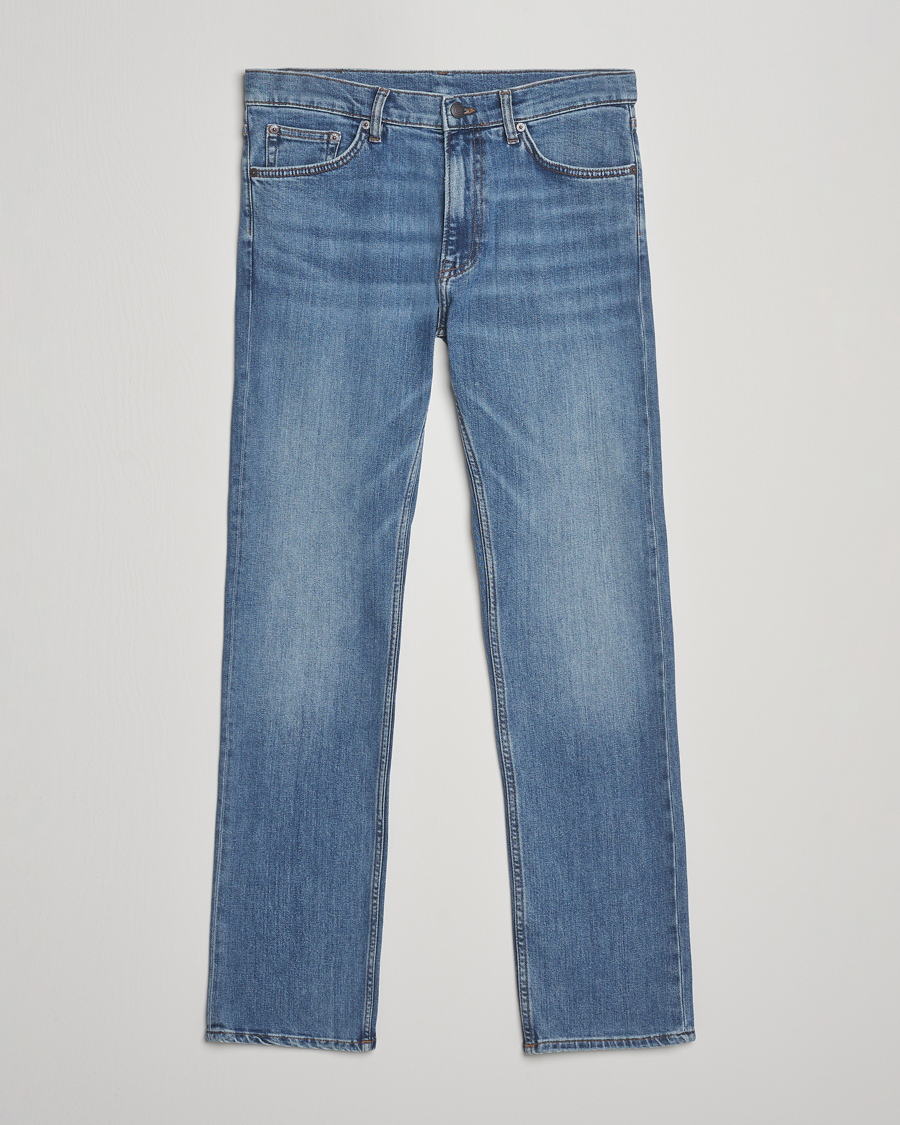 Men | Jeans | GANT | Regular Fit Jeans Mid Blue Worn In