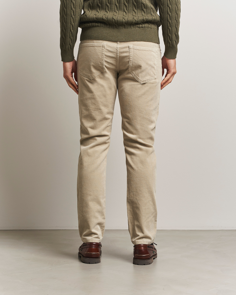 Men | Trousers | GANT | Cord 5-Pocket Jeans Greige
