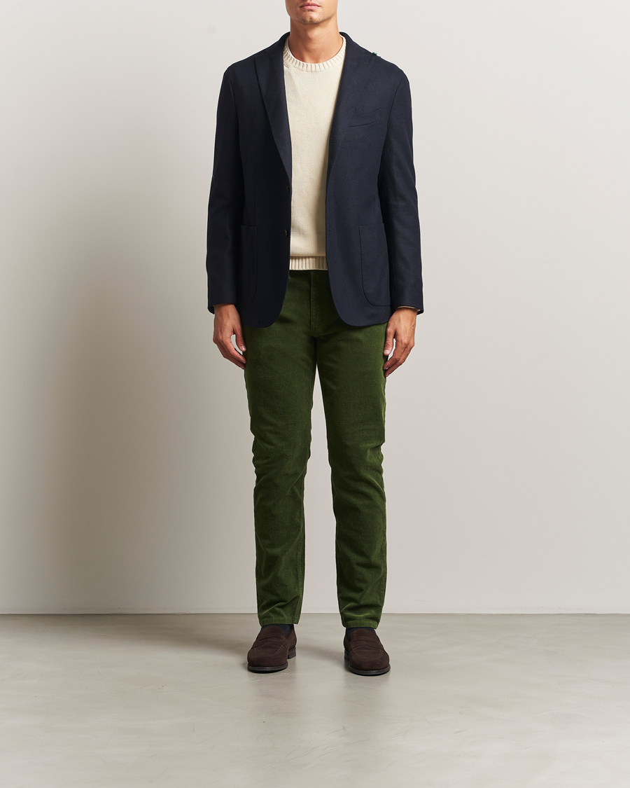 Men | Trousers | GANT | Cord 5-Pocket Jeans Country Green