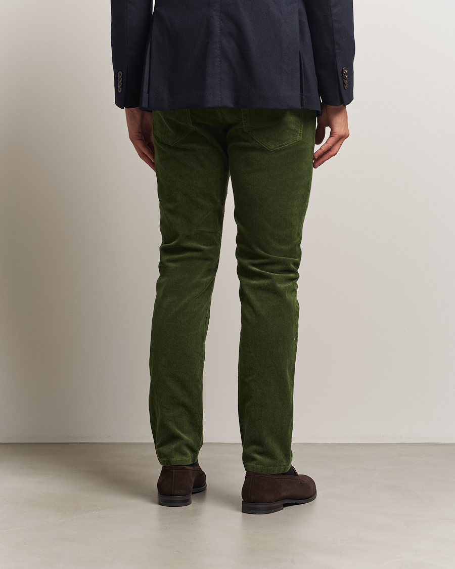 Men | Trousers | GANT | Cord 5-Pocket Jeans Country Green
