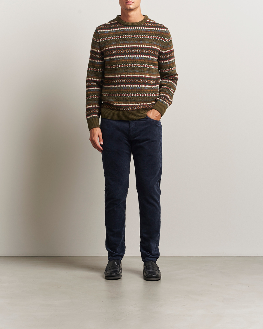 Men | Trousers | Gant | Cord 5-Pocket Jeans Evening Blue