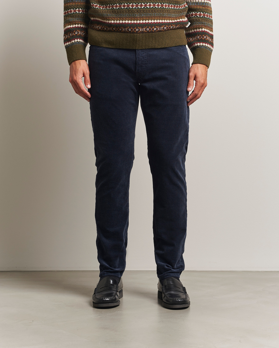 Men | Trousers | Gant | Cord 5-Pocket Jeans Evening Blue