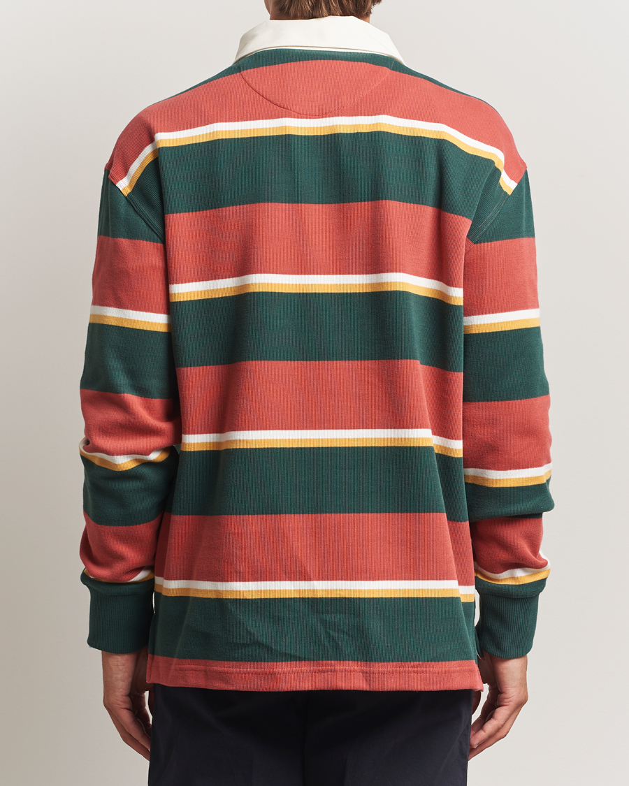 Men | Sweaters & Knitwear | GANT | Striped Heavy Rugger Modern Rust