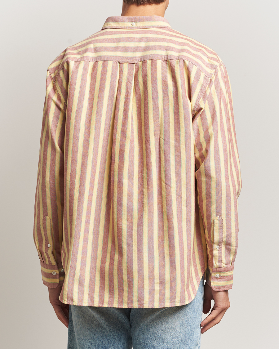 Men | Shirts | Gant | Relaxed Fit Striped Heritage Oxford Shirt Modern Rust