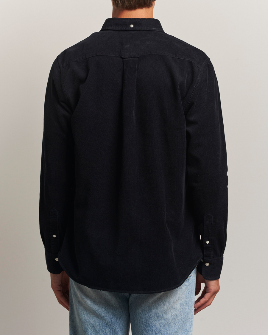 Men | Shirts | GANT | Regular Fit Corduroy Shirt Black