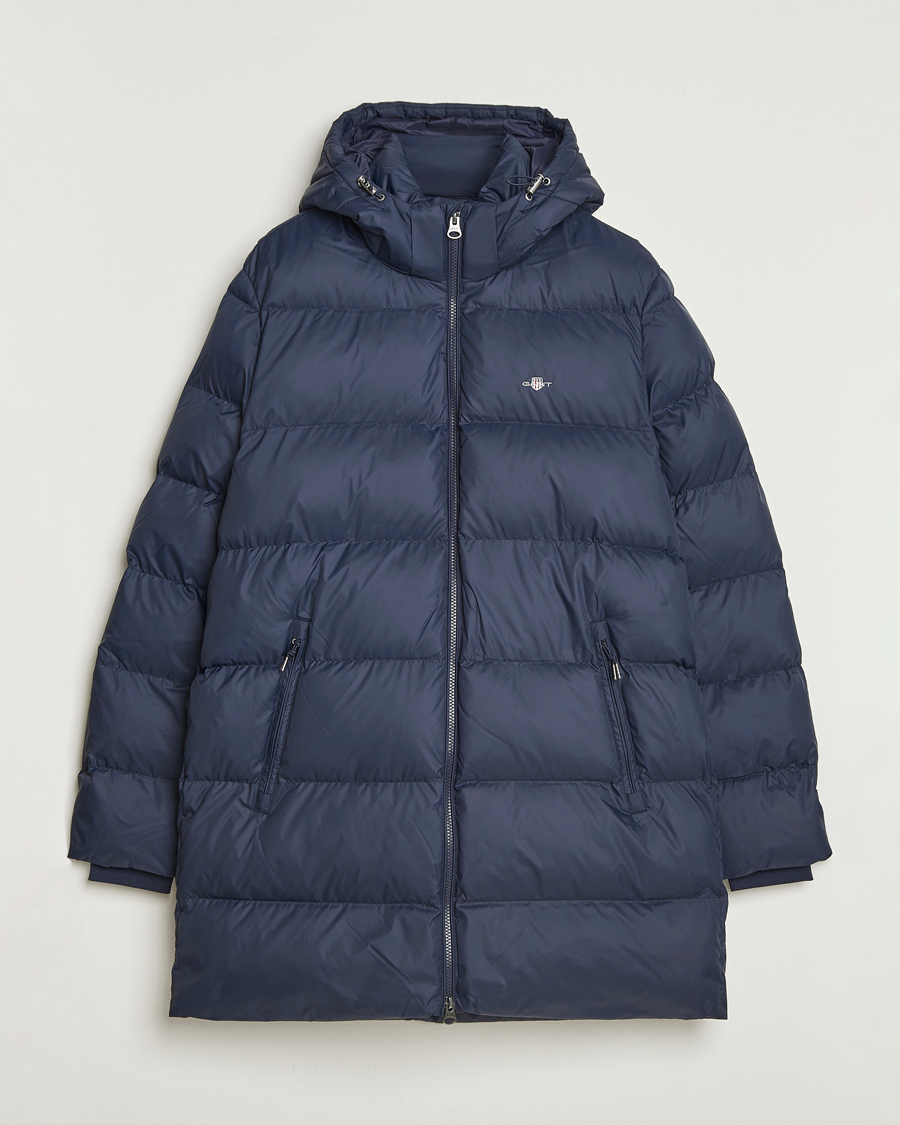 Men | Coats & Jackets | GANT | The Active Cloud Mid Length Jacket Evening Blue