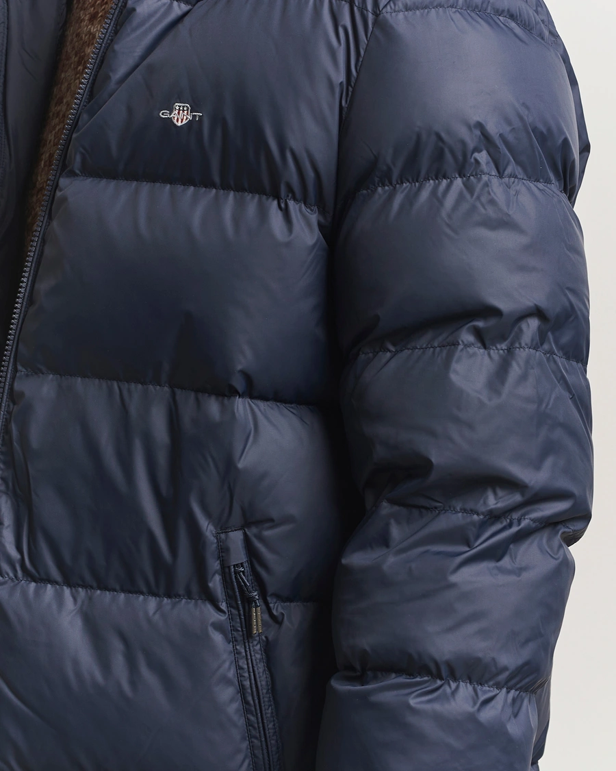 Men | Coats & Jackets | GANT | The Active Cloud Mid Length Jacket Evening Blue