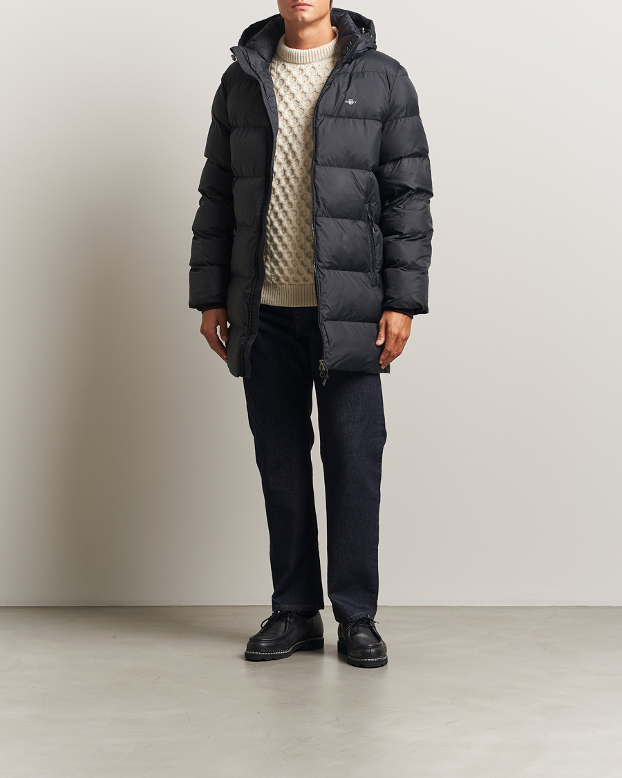 Men | Coats & Jackets | Gant | The Active Cloud Mid Length Jacket Black