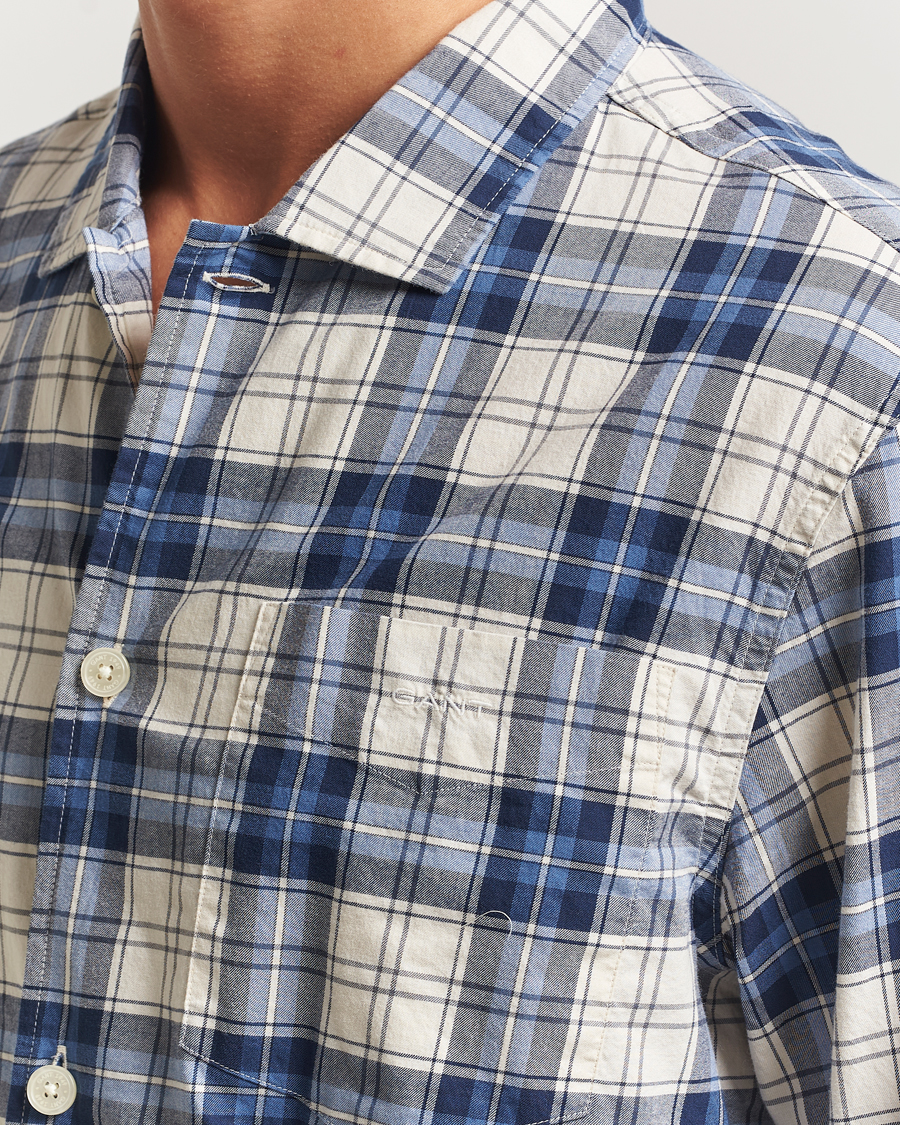 Men | Pyjamas & Robes | GANT | Checked Pyjama Set Blue Water