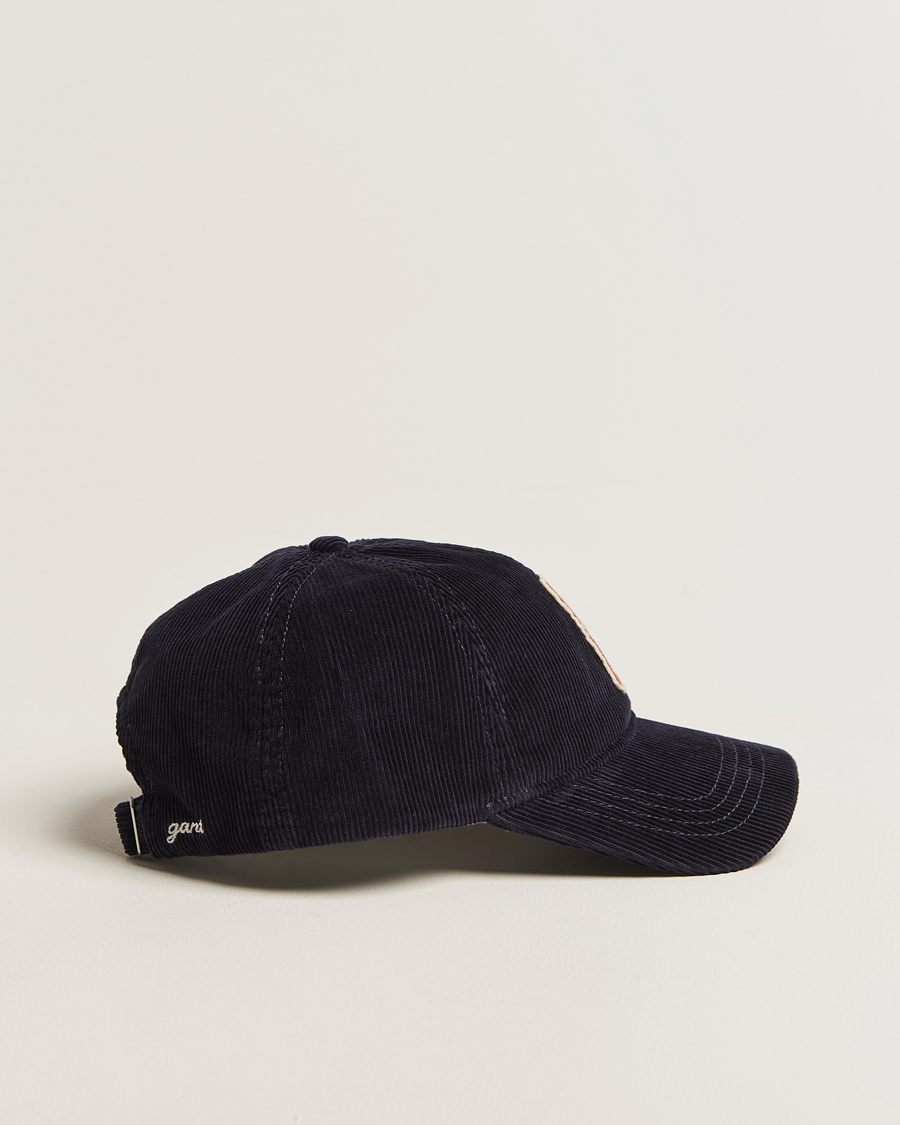 Men | Hats & Caps | GANT | G Badge Corduroy Cap Evening Blue