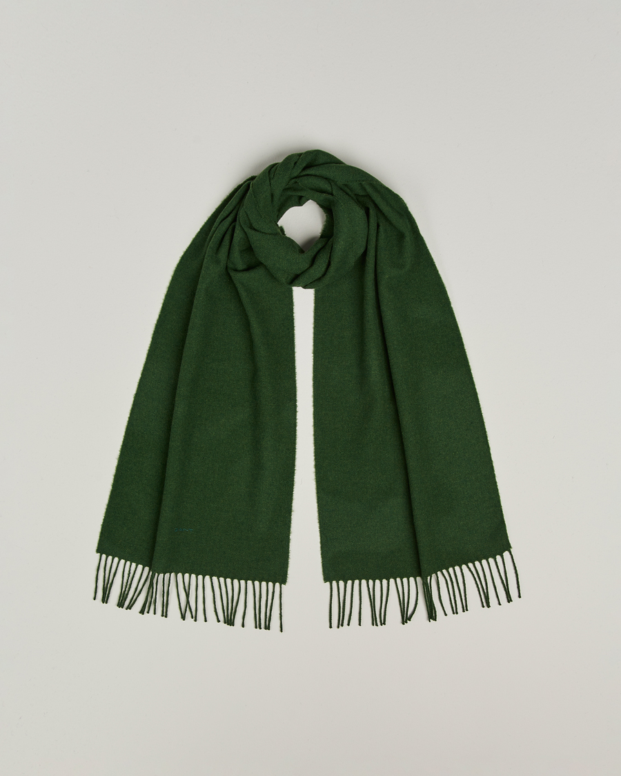 Men | Scarves | GANT | Wool Scarf Country Green