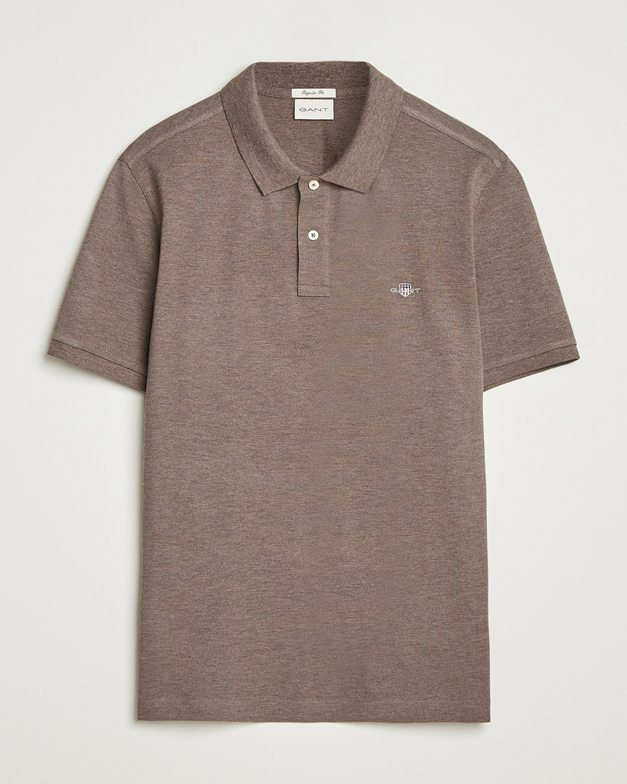 Men | Polo Shirts | GANT | The Original Polo Seawood Melange