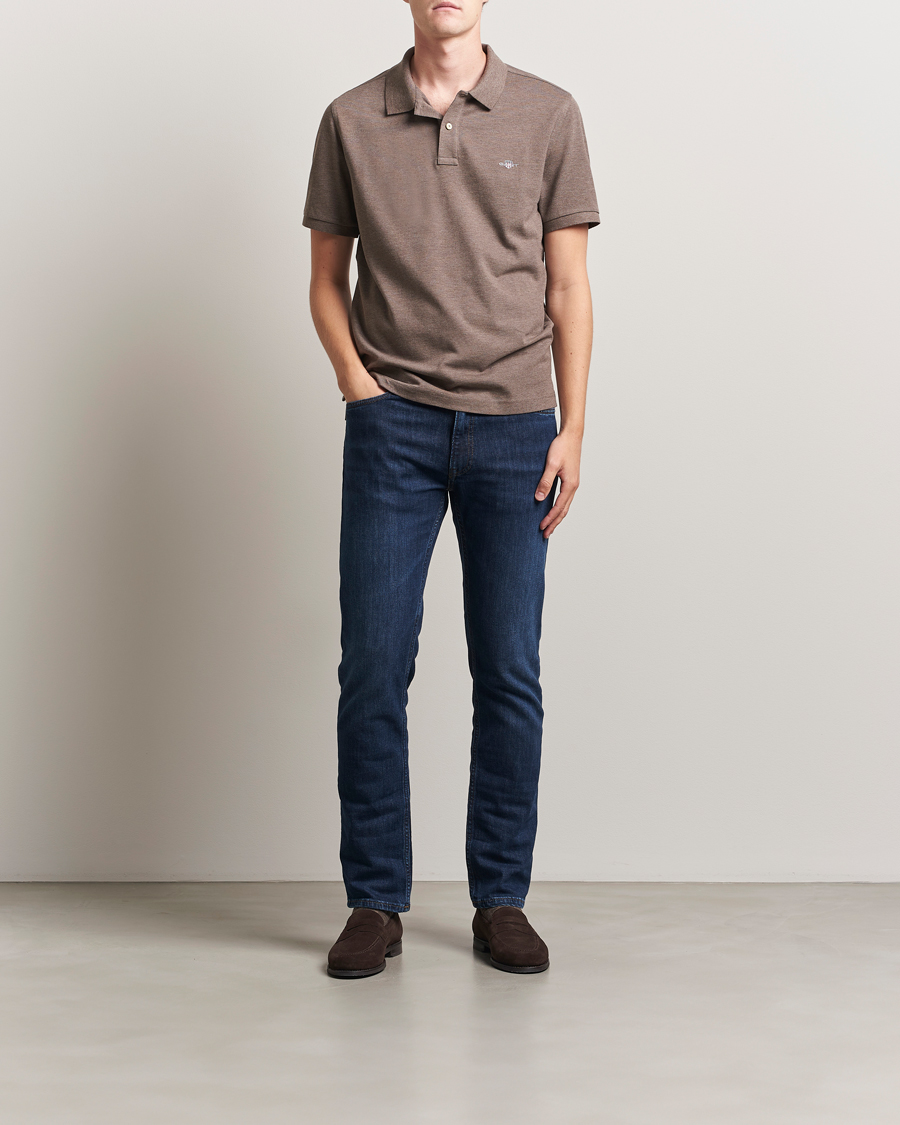 Men | Polo Shirts | GANT | The Original Polo Seawood Melange