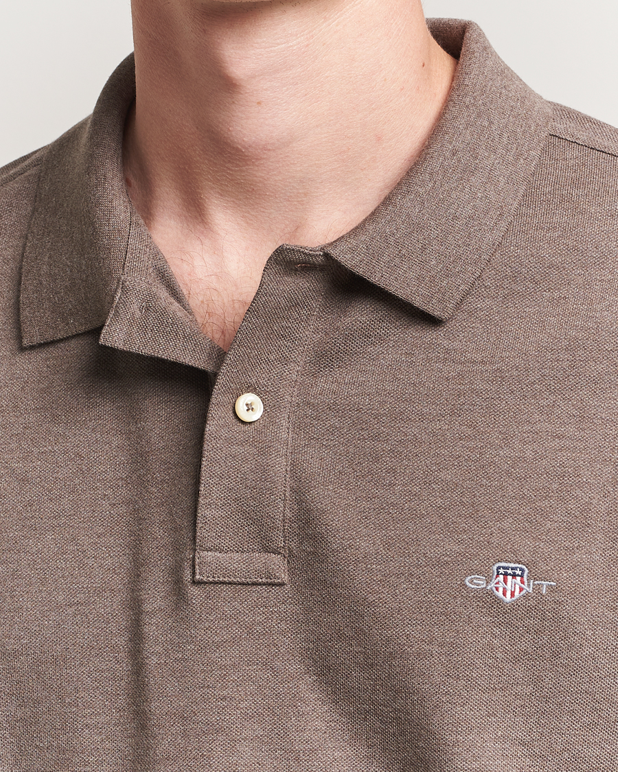 Men | Polo Shirts | GANT | The Original Polo Seawood Melange