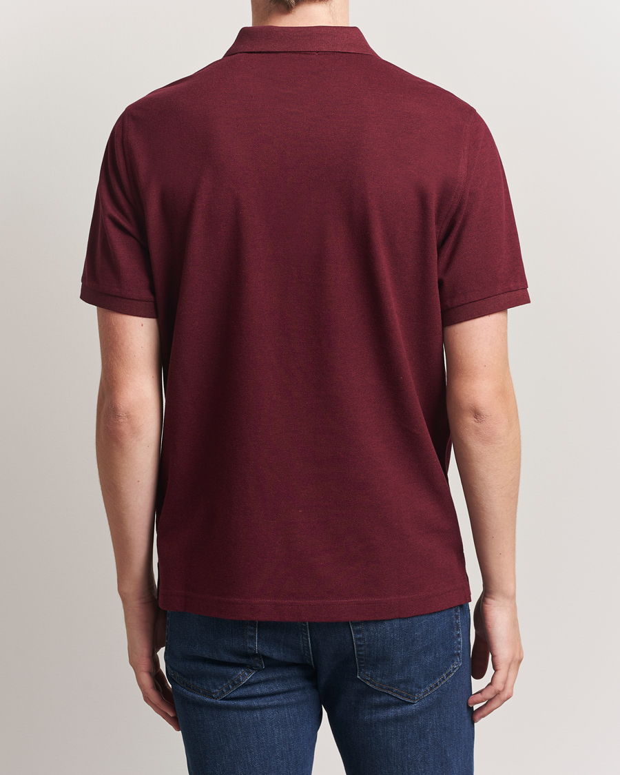 Men | Polo Shirts | GANT | The Original Polo Bordeaux Melange
