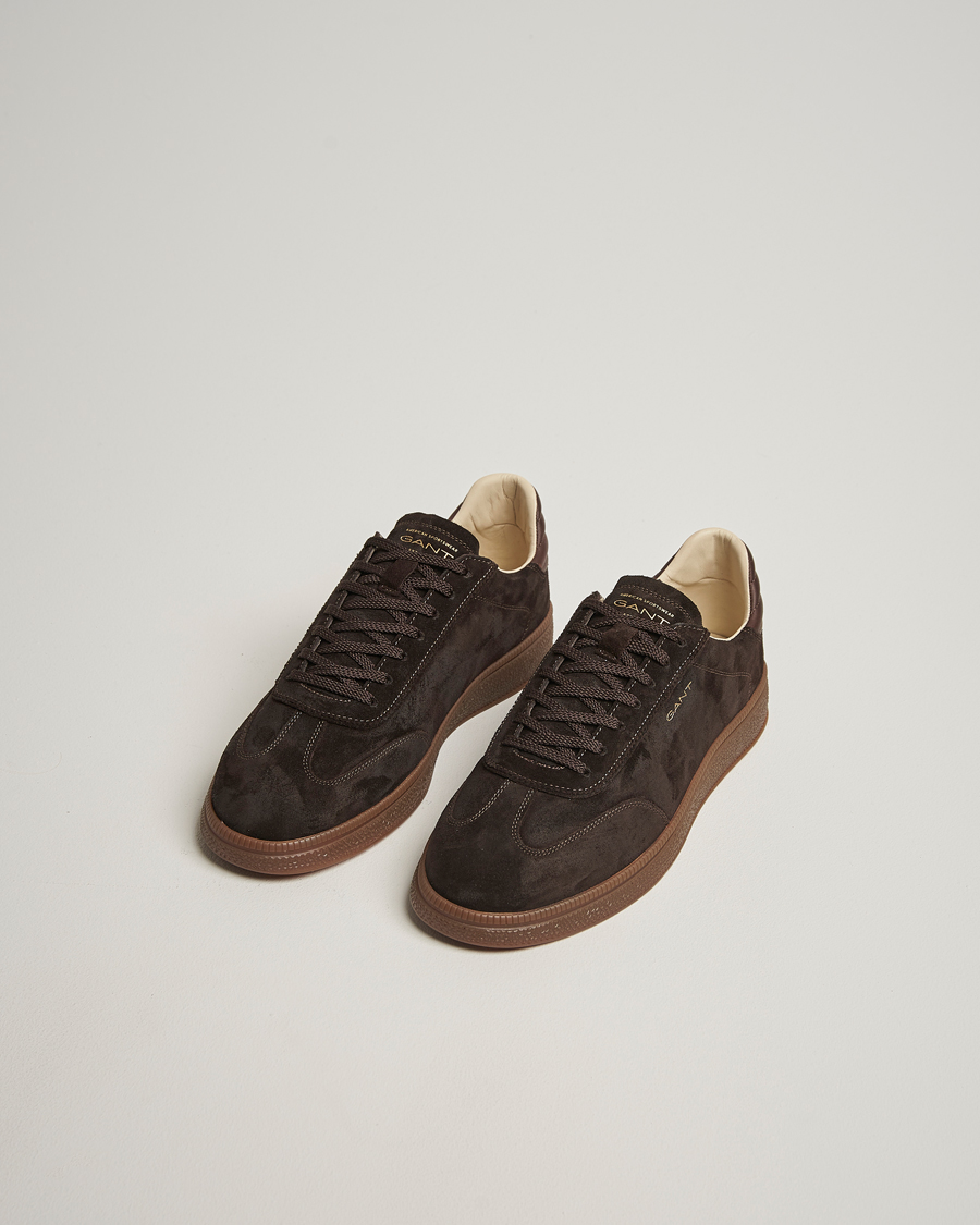 Men | Sneakers | GANT | Cuzmo Suede Sneaker Dark Brown
