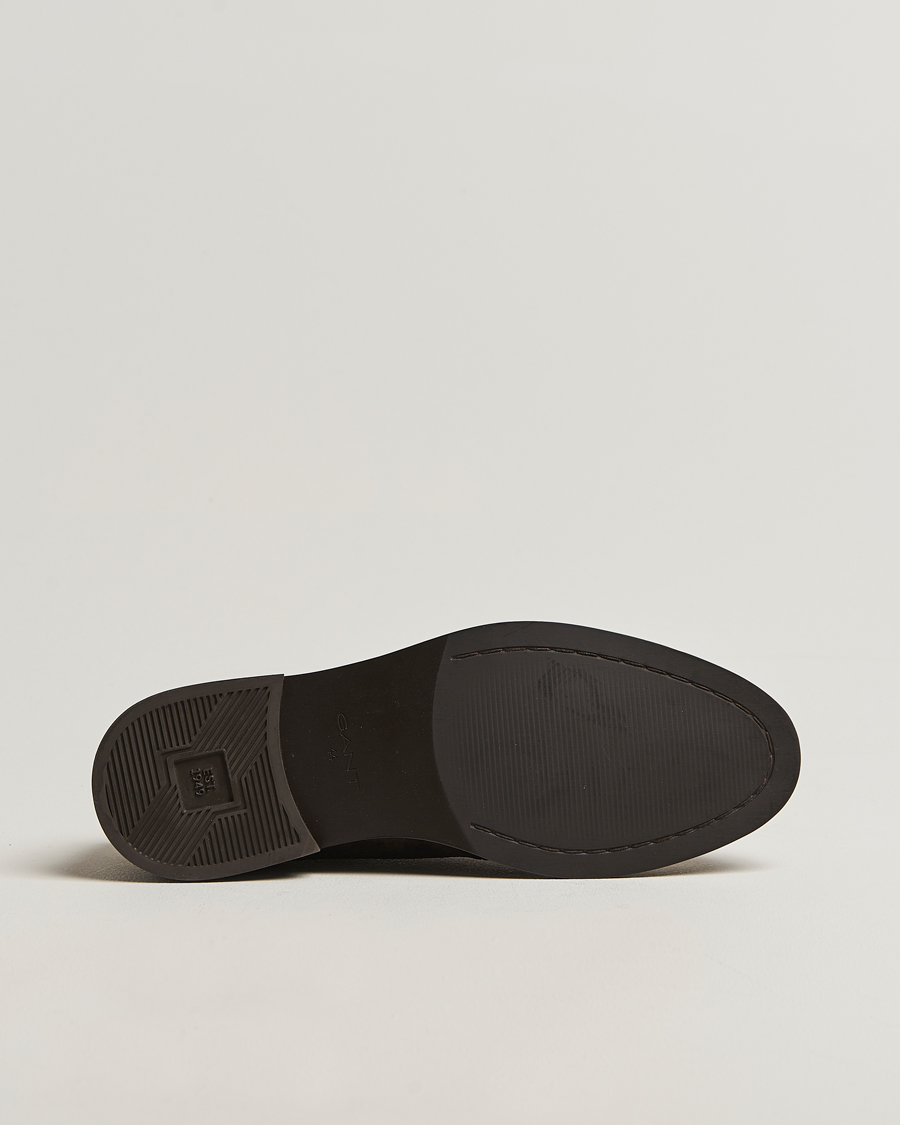 Men | Brogues | GANT | Bidford Suede Brouges Dark Brown