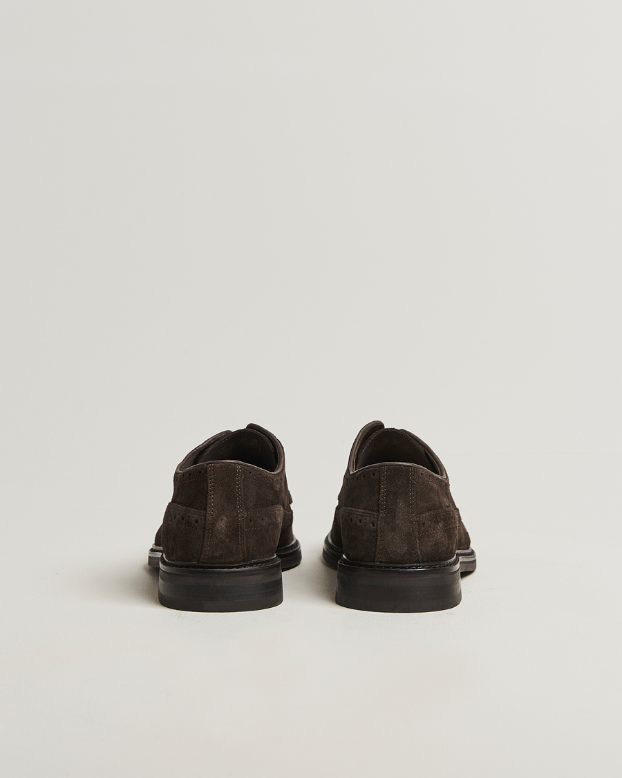 Men | Brogues | GANT | Bidford Suede Brouges Dark Brown