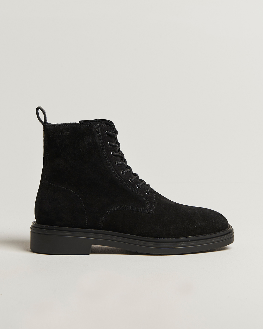 Men | Boots | GANT | Boggar Suede Boot Black