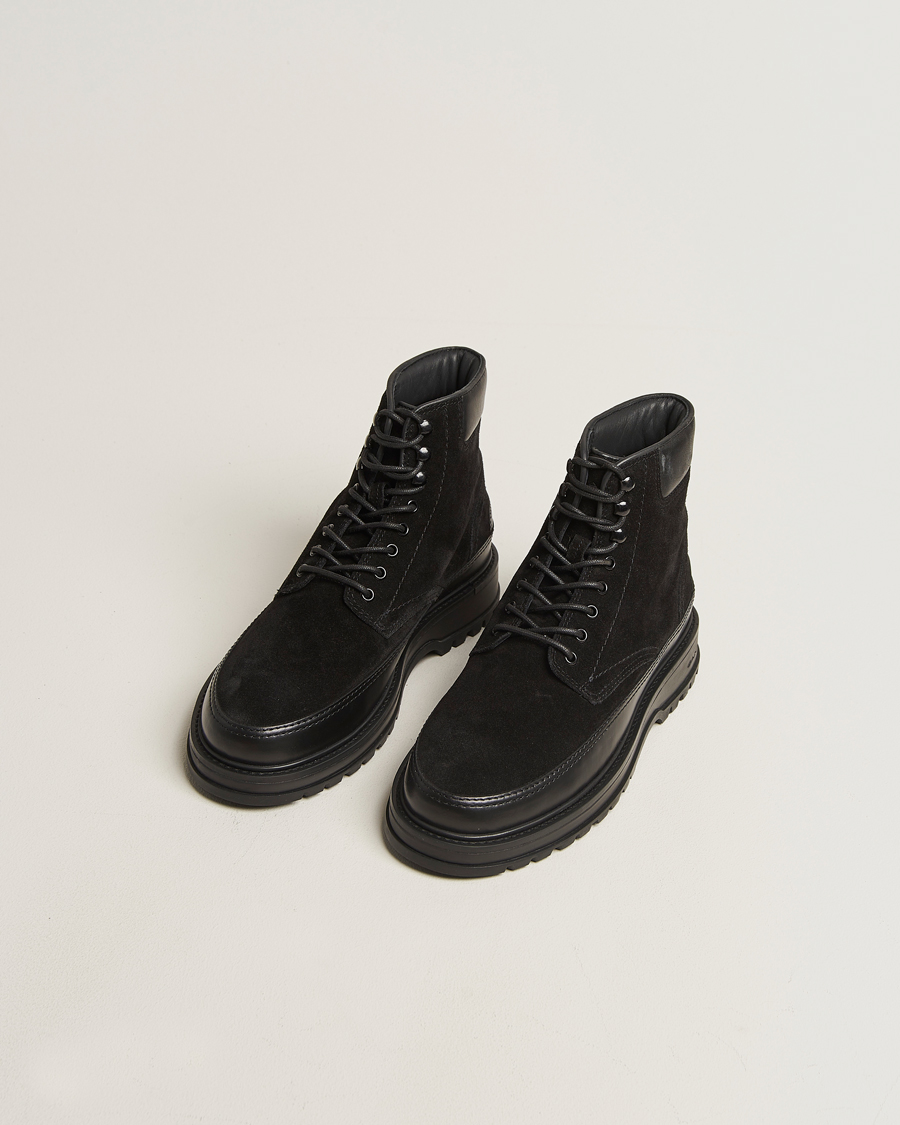 Men | Boots | Gant | Clafton Felt Lined Suede Boot Black