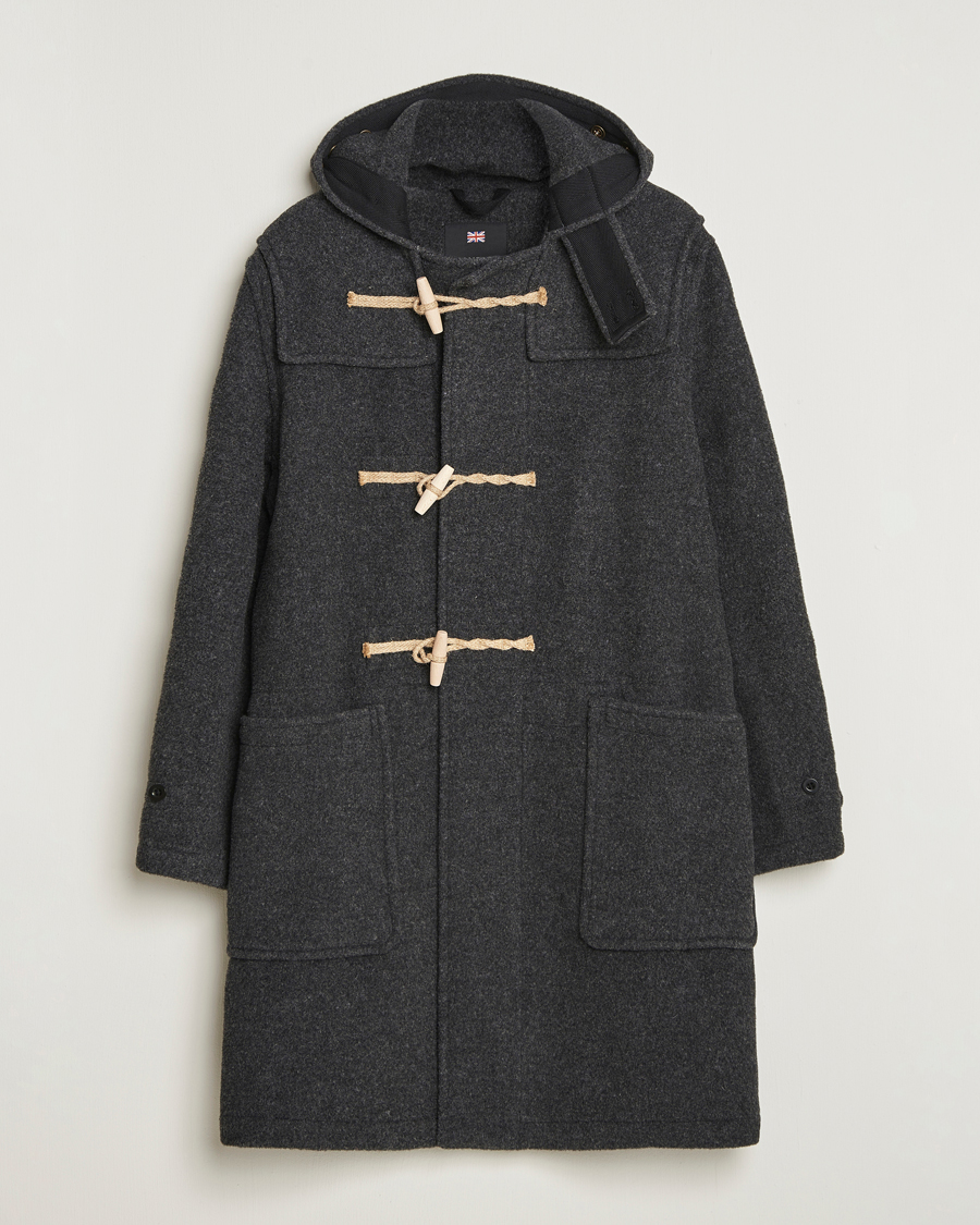 Men | Coats & Jackets | Gloverall | 575 Monty Original Duffle Coat Charcoal
