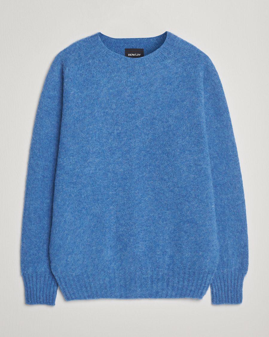 Men | Sweaters & Knitwear | Howlin' | Brushed Wool Sweater Apollo