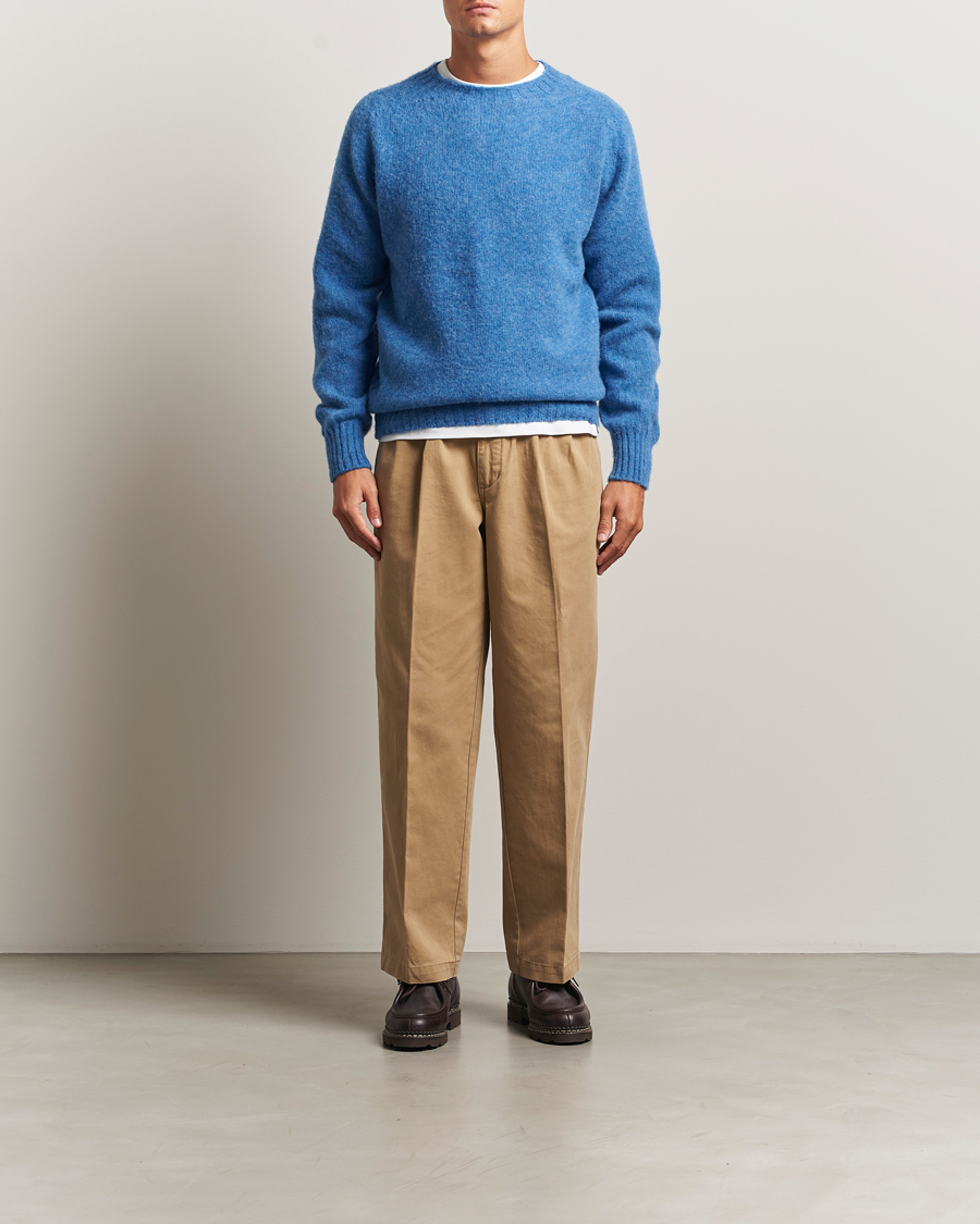 Men | Sweaters & Knitwear | Howlin' | Brushed Wool Sweater Apollo